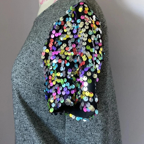 Hutch short sleeve top with sequin sleeve size XS - Picture 6 of 12